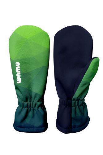 Kinder Softshell Handschuhe, MOSAIC, green