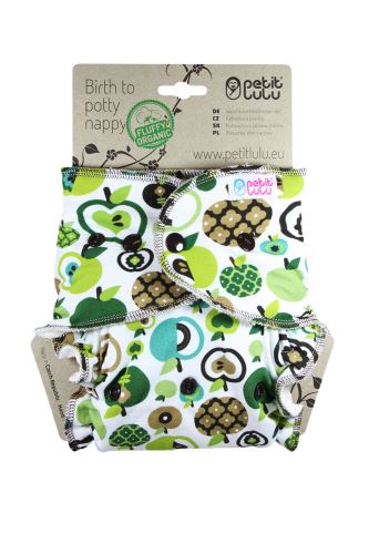 Apples (green) - One Size Nappy (Snaps)