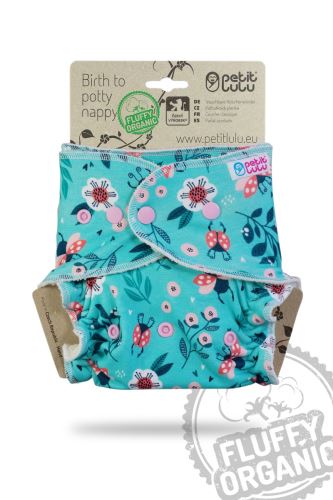 Ladybirds in the Meadow - One Size Nappy (Snaps)