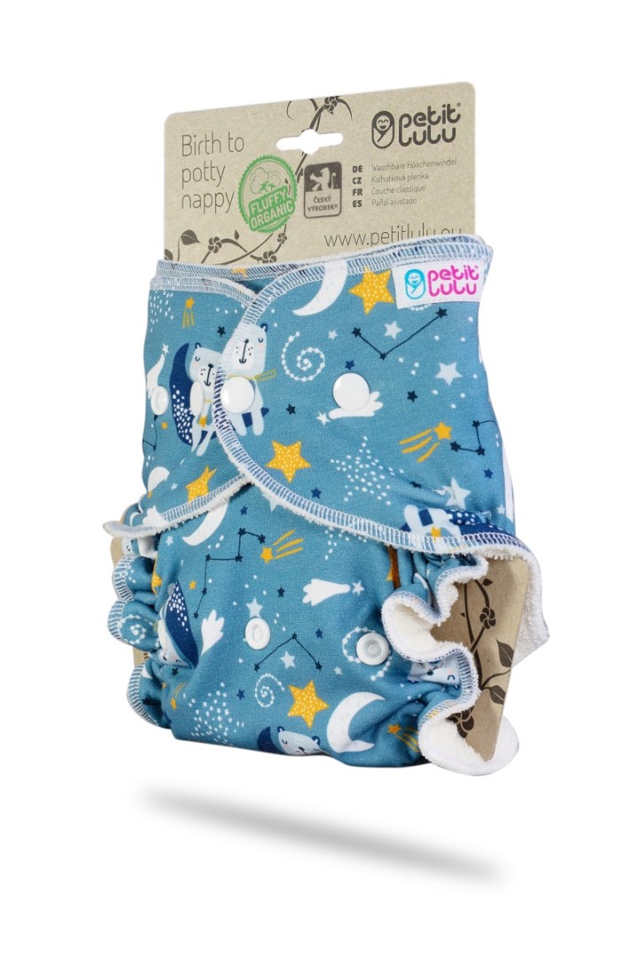 Bears on the Moon - One Size Nappy (Snaps)
