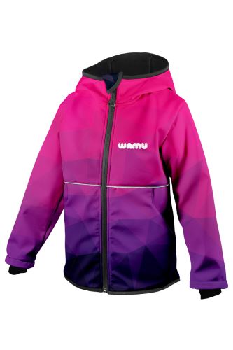 Kids Softshell Jacket, MOSAIC, purple