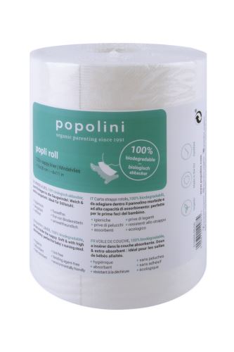 Popolini Windelvliese 100% Bioabbaubar (Zellulose + Viskose) 120 Stück