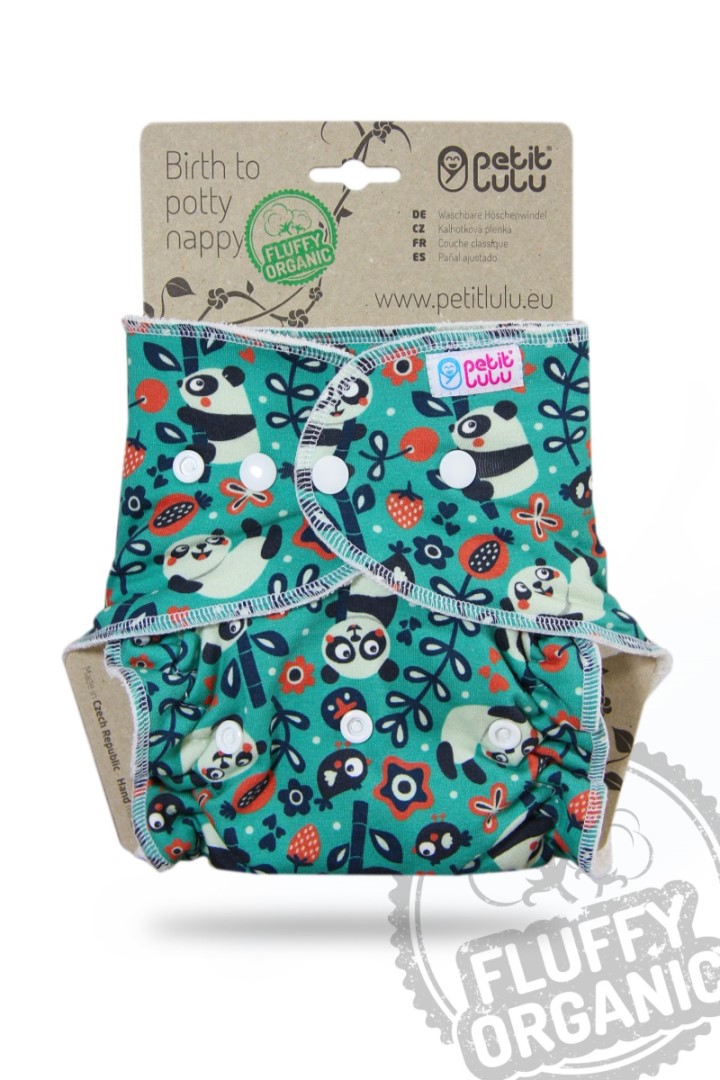 Faddy Pandas - Maxi Night Nappy (Snaps)