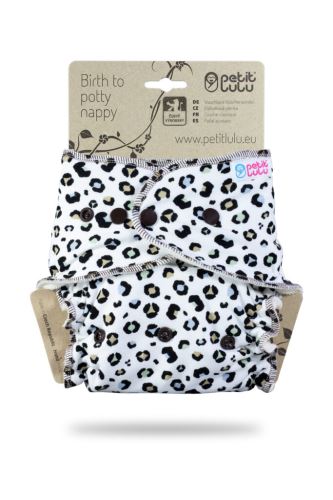 Second quality - Spots on White - One Size Nappy (Snaps) - printing defect