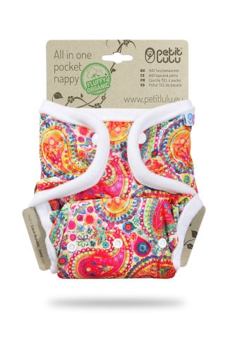 Colourful Orient - Pocket Nappy (Snaps)