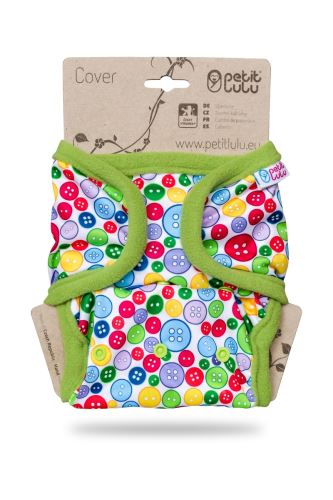 Sewing Buttons (green) - Überhose mit PUL Laschen - Druckies