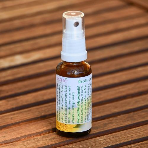 Verdünnungsfläschchen aus Glas, mit Sprühdüse (für die Medvidek-Emulsion), braun.
