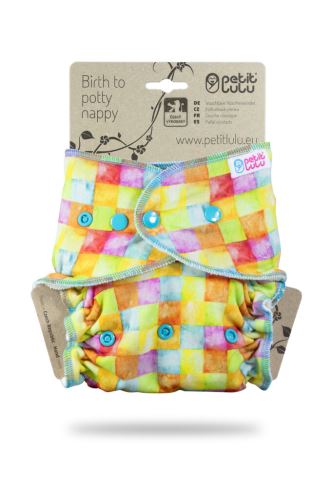 Colourful Cubes - One Size Nappy (Snaps)