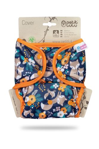 Fox Family - One Size Cover with Fleece Flaps (Snaps)