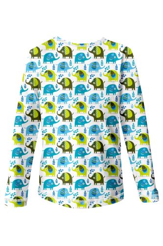 Kids long sleeve T-shirt, LITTLE ELEPHANTS
