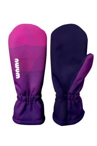Kinder Softshell Handschuhe, MOSAIC, purple