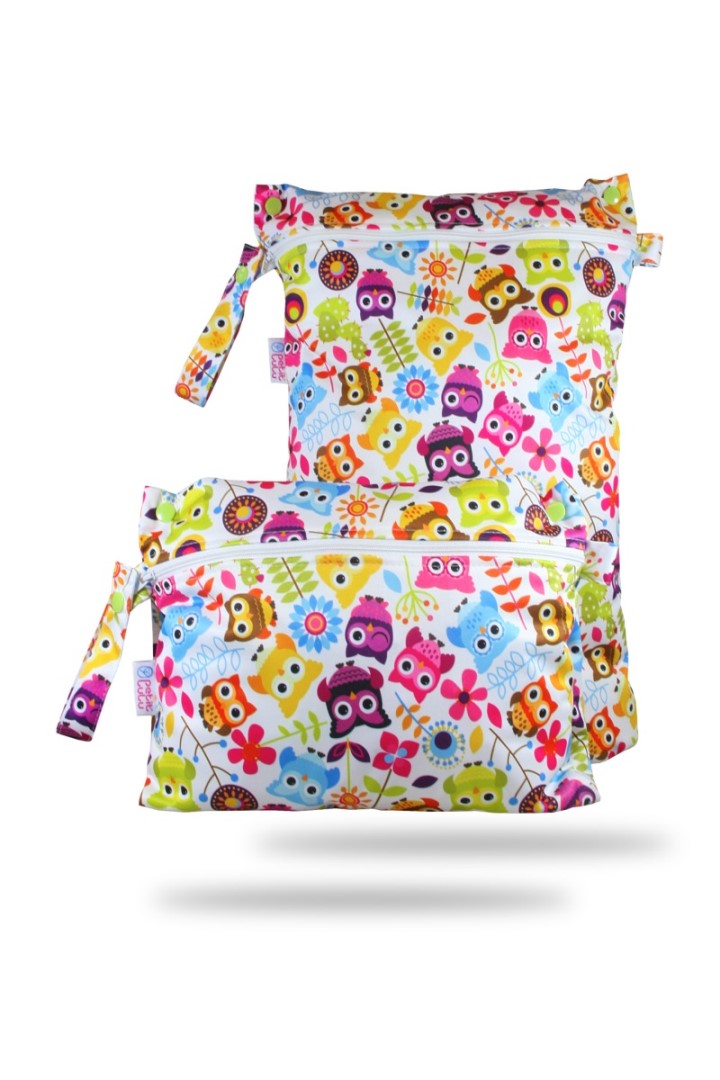 Happy Owls - Double-Size Nappy Bag