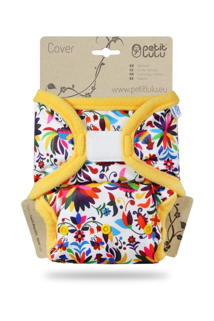 Folklore - One Size Prefold Cover with PUL Flaps (Hook &amp; Loop)