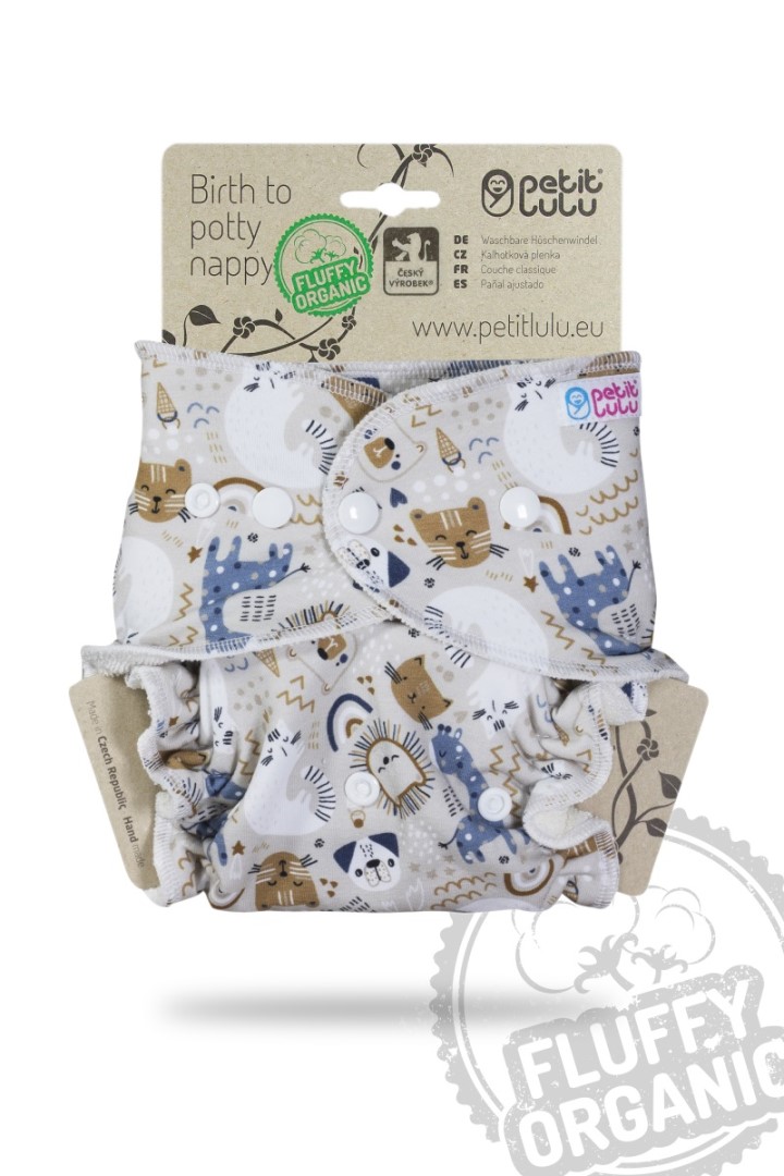 Siesta In The Zoo - Maxi Night Nappy (Snaps)