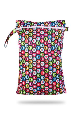 Colorful Hearts - Double-Size Nappy Bag