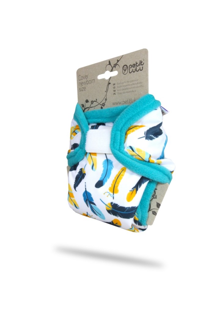 Turquoise Feathers - Neugeborenen Überhose