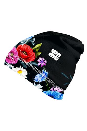 Kids Fleece Beanie Hat, WILD FLOWERS