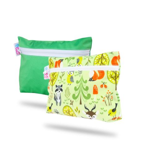 Green, Forest Animals - Small Wetbag 2 Pack