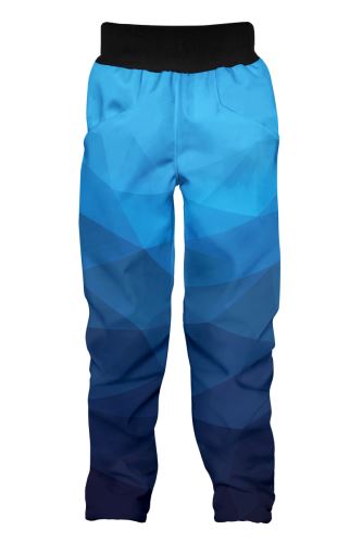 Kids Softshell Trousers, MOSAIC, blue