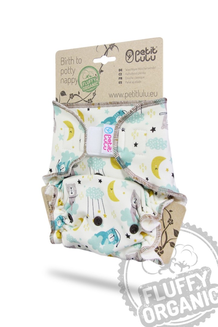 Good Night - One Size Höschenwindel Fluffy Organic - Klett