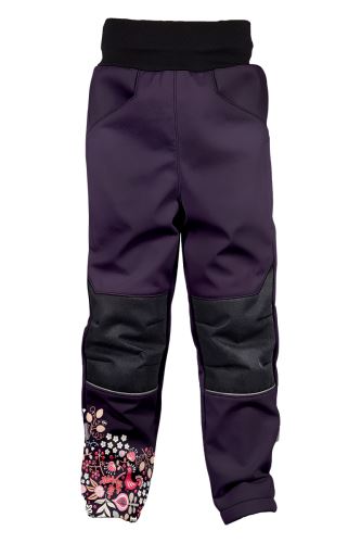 Kids Softshell Trousers (insulated), OWL, Violet
