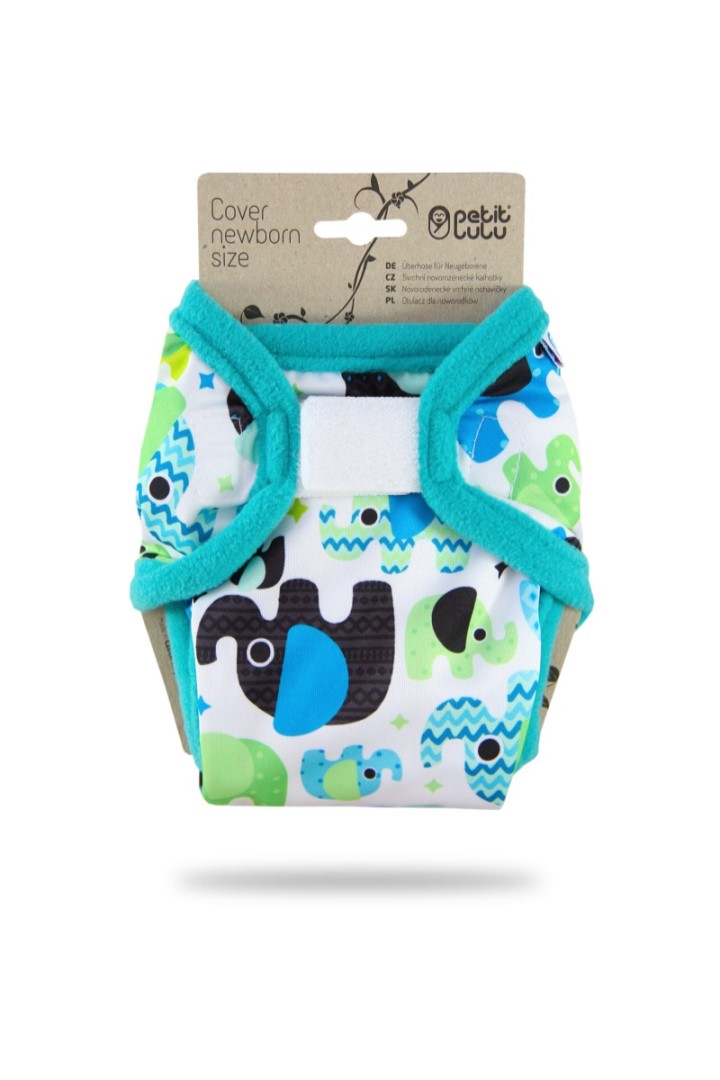 Baby Elephant (blue) - Newborn Cover
