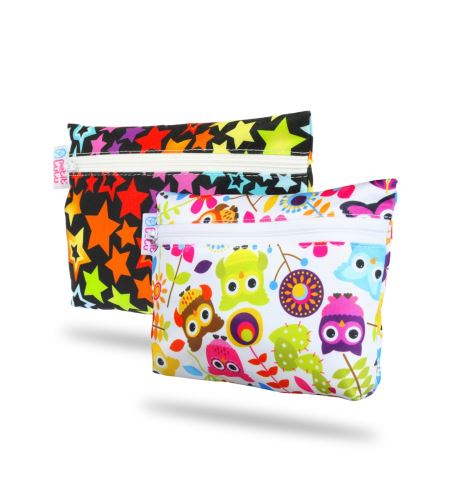 Rainbow Stars, Happy Owls - Small Wetbag 2 Pack