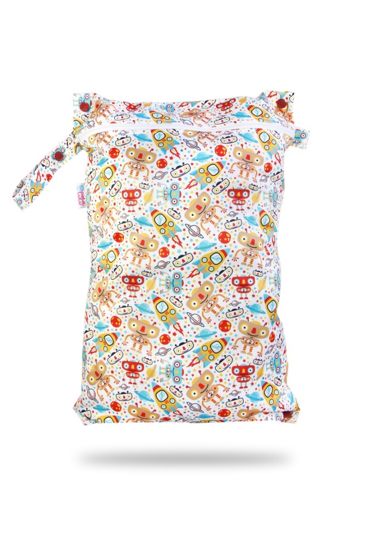 Robots - Double-Size Nappy Bag