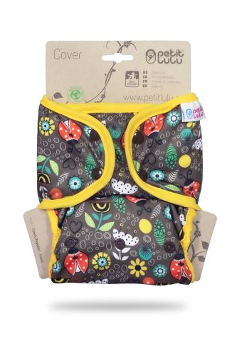 Ladybugs Fair - One Size Prefold Cover with Fleece Flaps (Snaps)