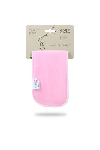 Kurze Velourseinlage- Hell-pink