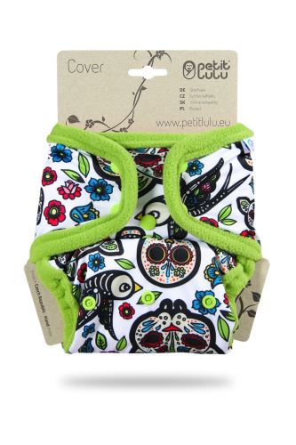 Second quality Mexican Skulls (on white) - One Size Cover (Snaps) - hole by the snap