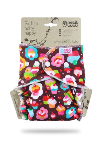 Cupcakes - One Size Nappy (Snaps)