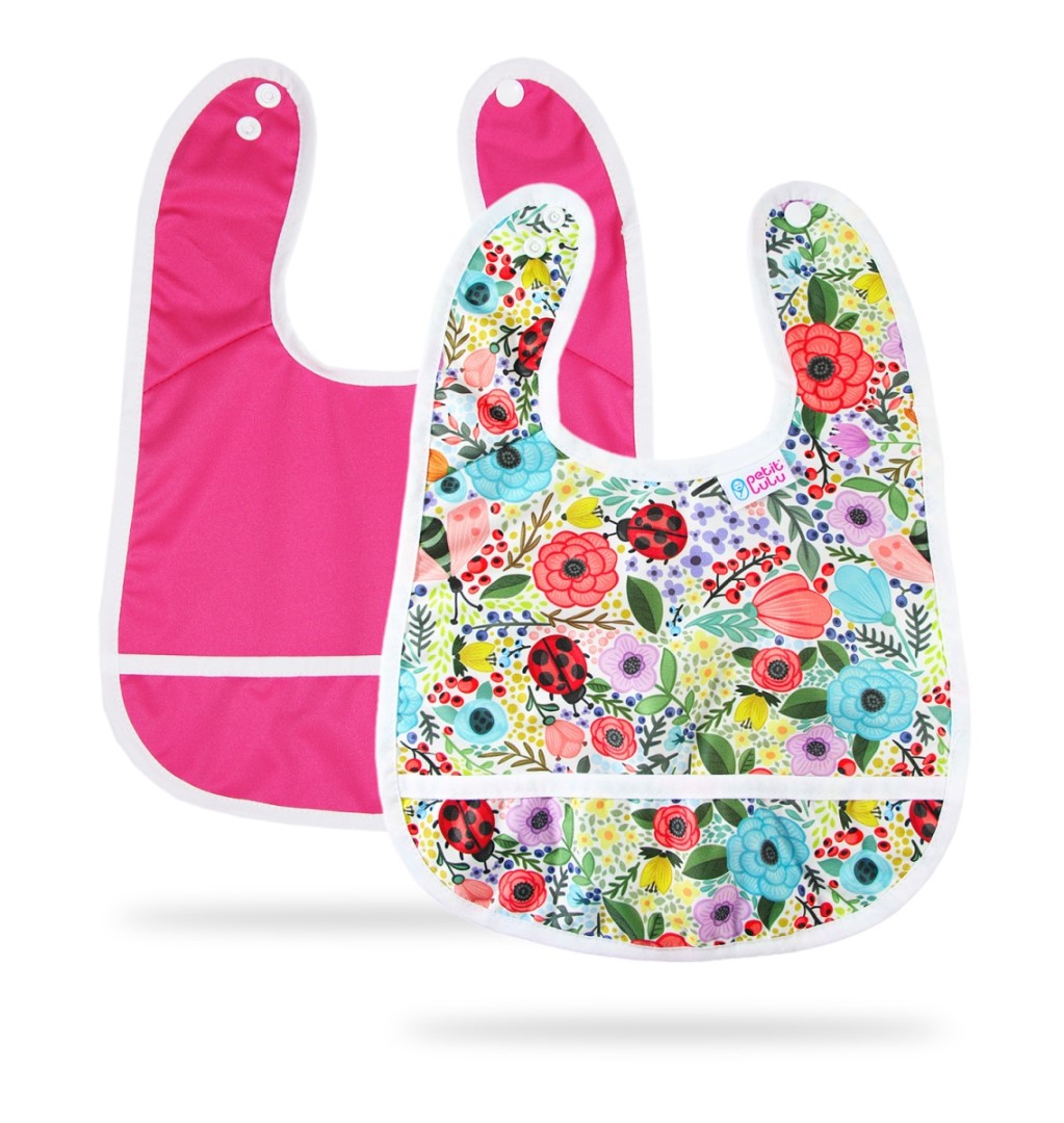Pink, Blooming Garden - Kleines Lätzchen 2 Stk