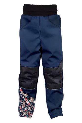 Kids Softshell Trousers, FOXES, Dark Blue