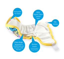 Lagoon - Pocket Nappy (Hook & Loop) (2)