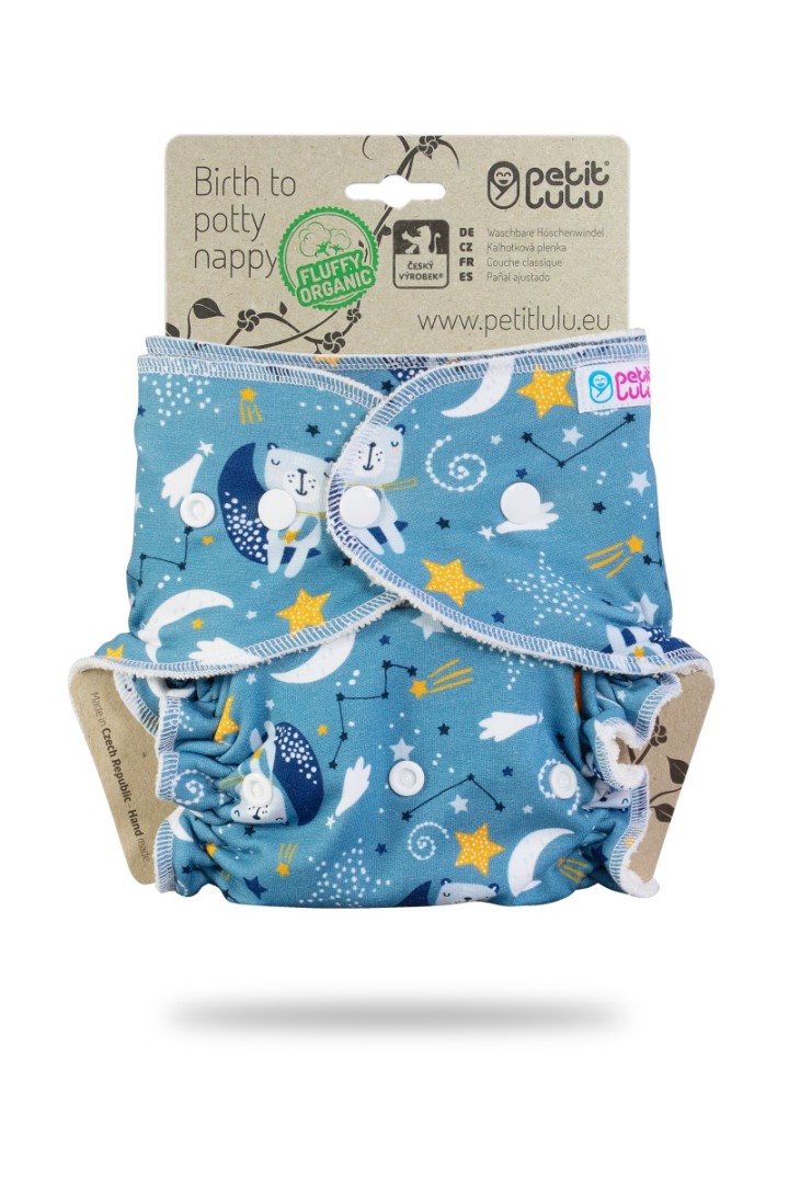 Bears on the Moon - One Size Nappy (Snaps)