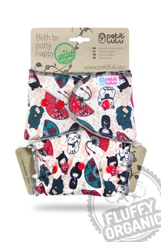 Japanese Dolls - Maxi Nachtwindel Fluffy Organic - Druckies