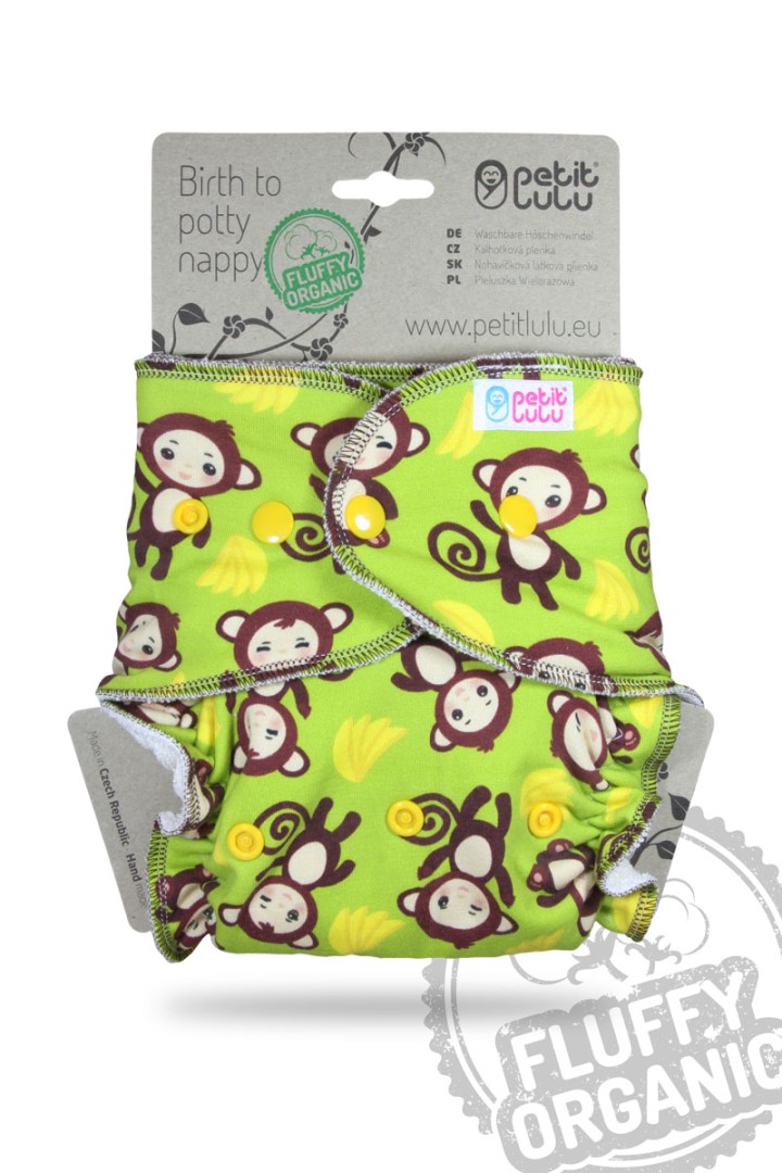 Monkey Business - Maxi Night Nappy (Snaps)