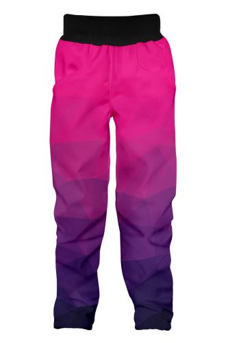 Kids Softshell Trousers, MOSAIC, purple