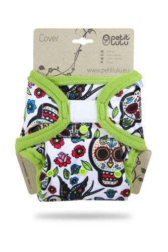 Mexican Skulls (on white) - One Size Cover (Hook & Loop)