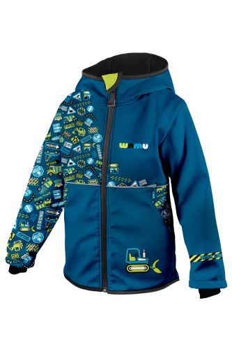 Kids Softshell Jacket (insulated), DIGGER, Blue