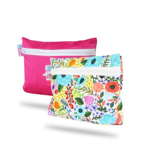 Pink, Blooming Garden - Small Wetbag 2 Pack