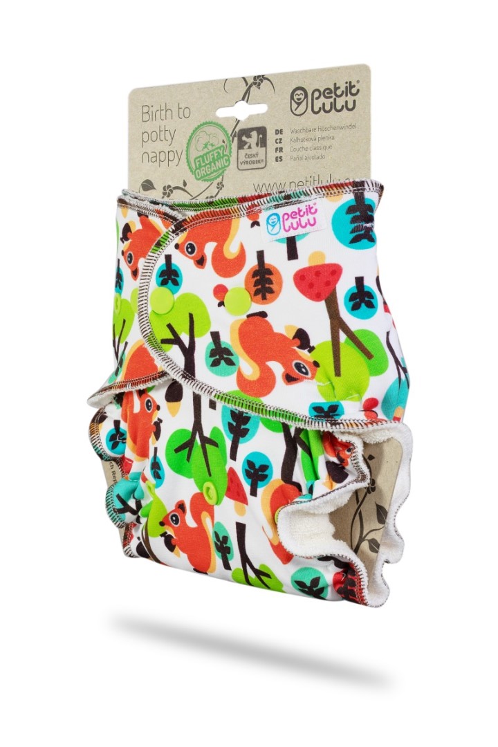 Squirrels - One Size Nappy (Snaps)
