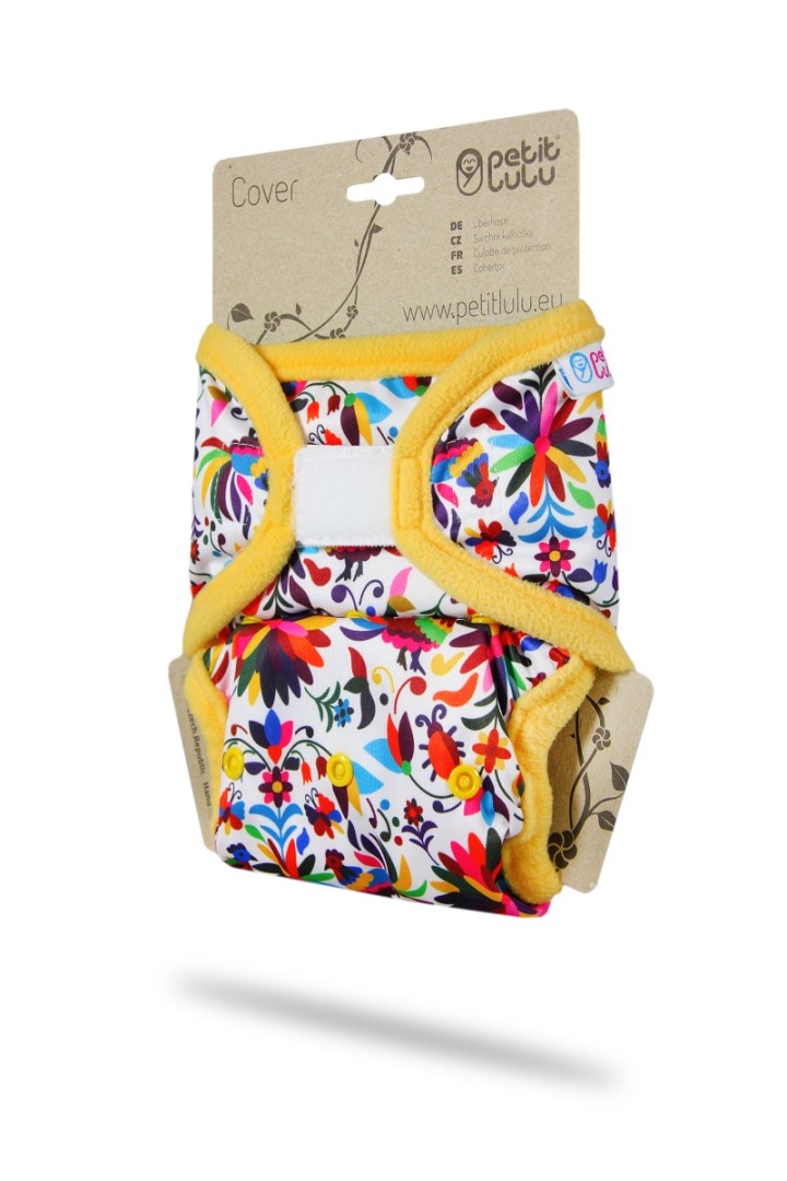 Folklore - One Size Prefold Cover with PUL Flaps (Hook &amp; Loop)