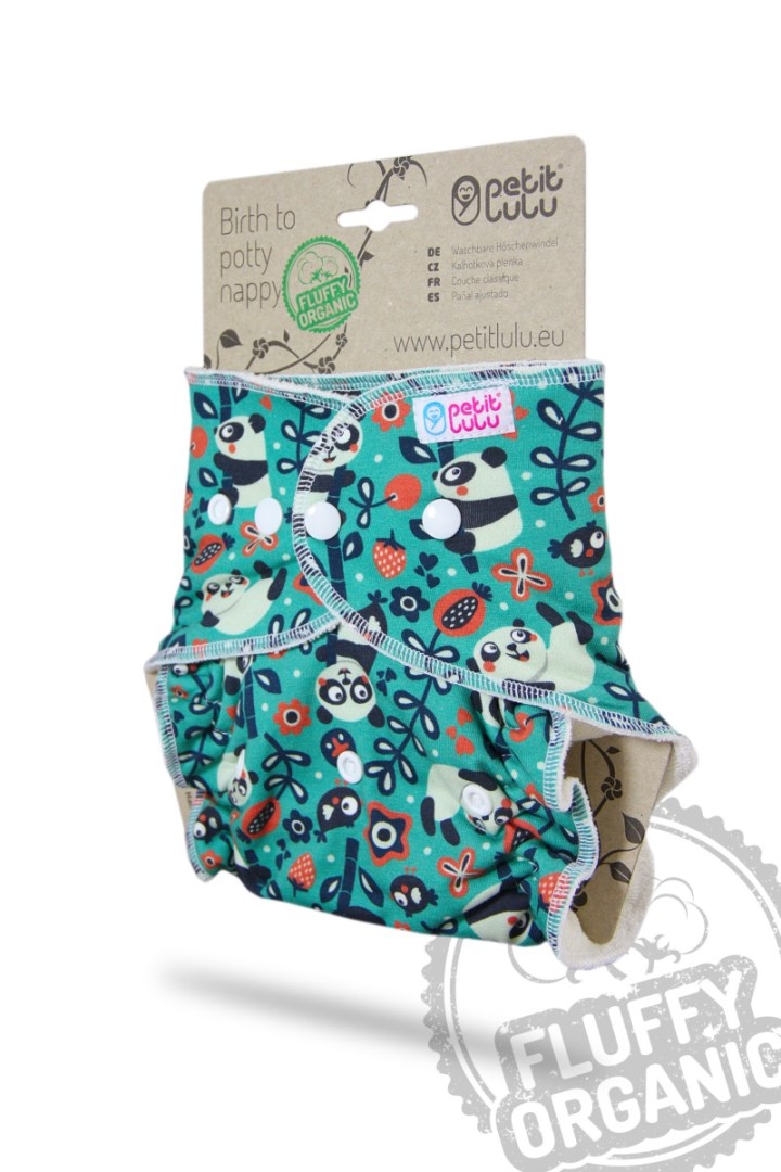 Faddy Pandas - Maxi Nachtwindel Fluffy Organic - Druckies