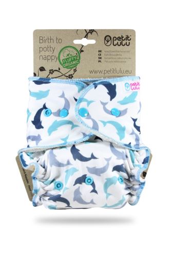 Second quality Little Dolphins - Maxi Night Nappy (Snaps) -  material defect