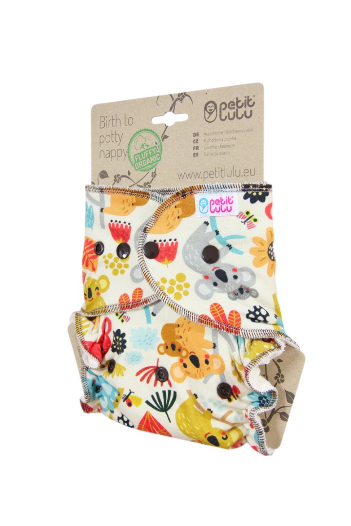 Frisky Koalas - One Size Höschenwindel Fluffy Organic - Druckies