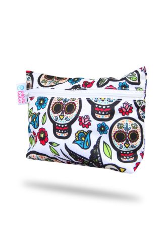 Small Wetbag - Mexican Skulls (on white)