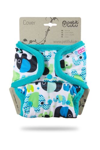 Baby Elephant (blue) - OneSize Überhose - Druckies